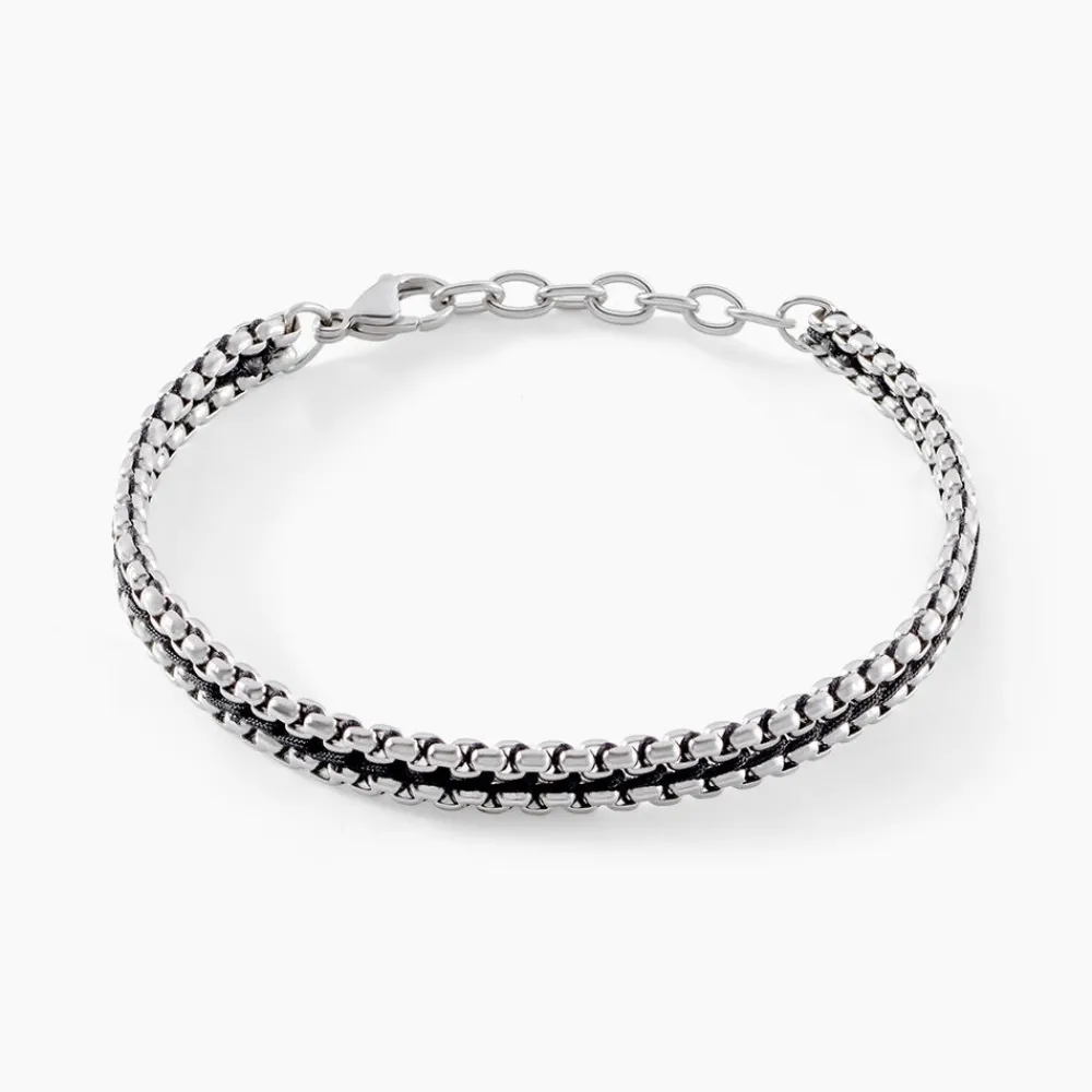 Bracelet Dilhan Acier Blanc|Marc Orian Outlet