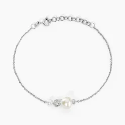 Bracelet Dua Argent Blanc Perle De Culture Oxyde De Zirconium|Marc Orian Discount