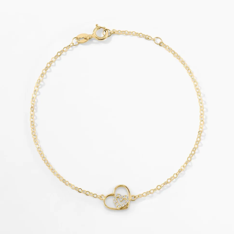 Bracelet Duilio Or Jaune Oxyde De Zirconium