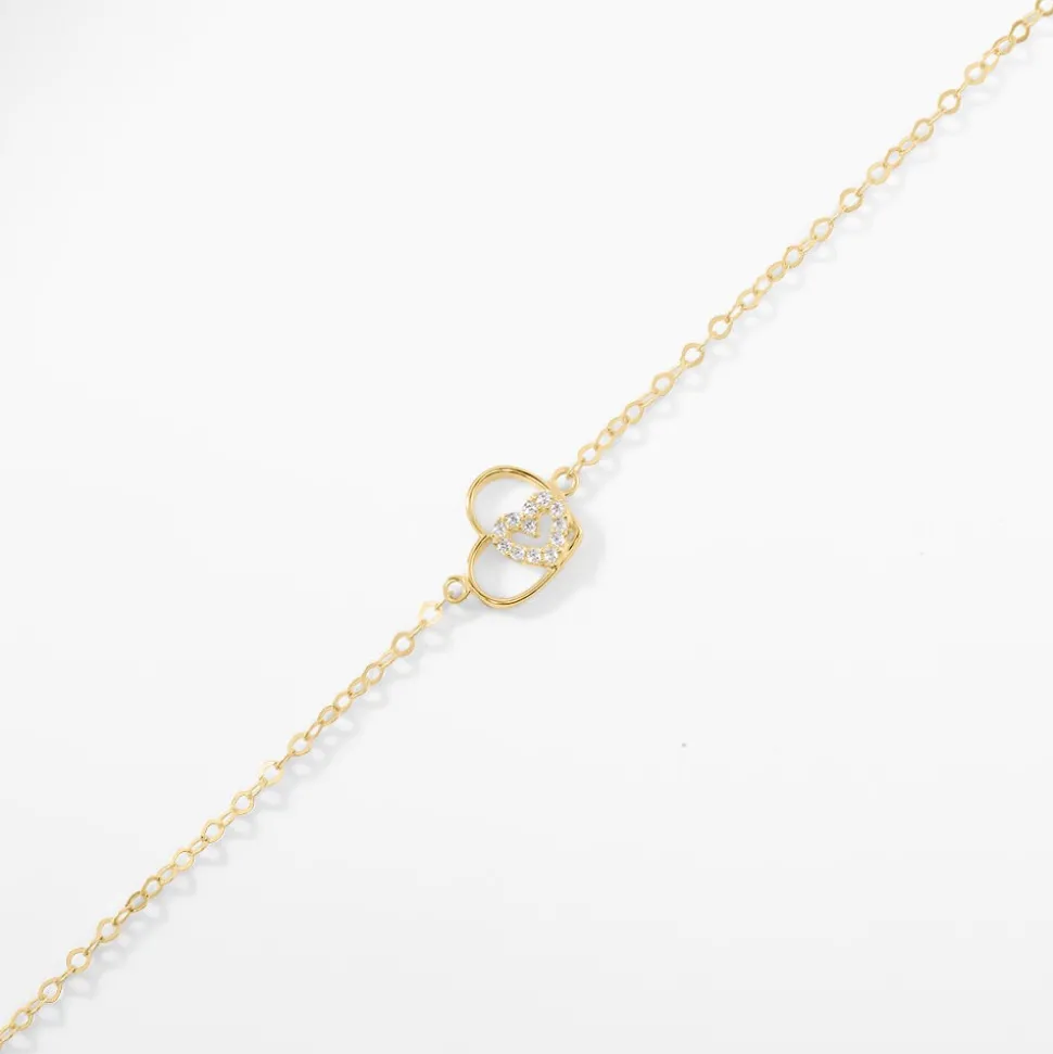 Bracelet Duilio Or Jaune Oxyde De Zirconium