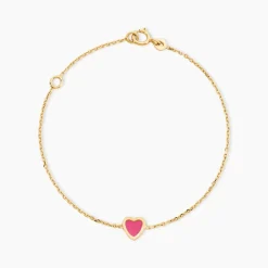 Bracelet Dulcie Coeur Or Jaune Nacre|Marc Orian Hot