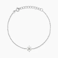 Bracelet Eclat Argent Blanc Oxyde De Zirconium