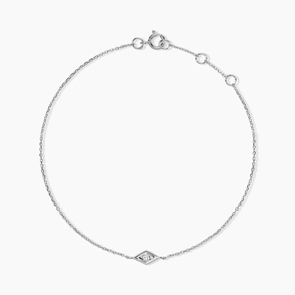 Bracelet Eirena Or Blanc Diamant