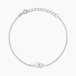 Bracelet Elea Argent Blanc Perle De Culture Oxyde De Zirconium|Marc Orian Best
