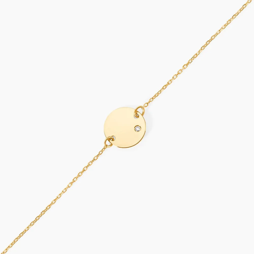 Bracelet Eleone Or Jaune Diamant|Marc Orian New