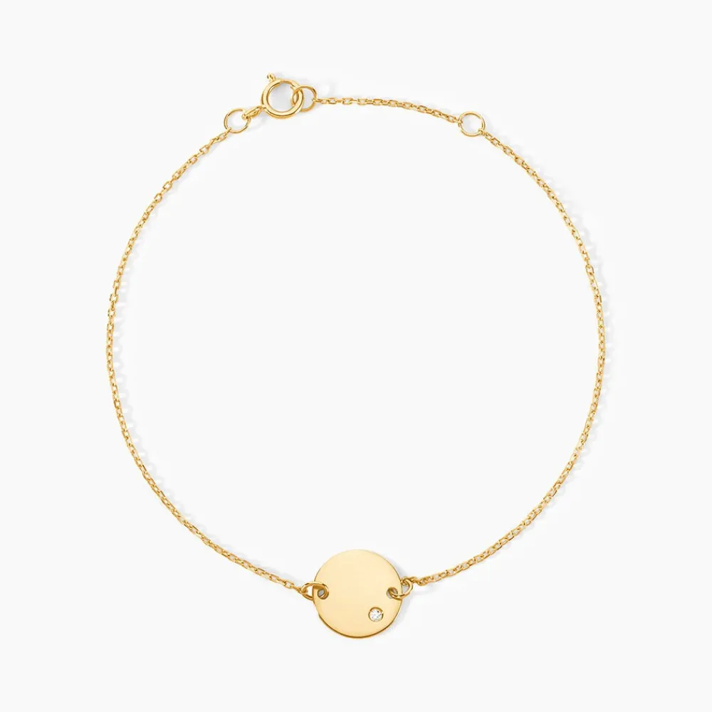 Bracelet Eleone Or Jaune Diamant|Marc Orian New