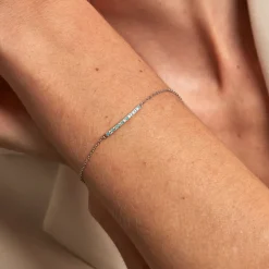 Bracelet Elga Argent Blanc Oxyde De Zirconium