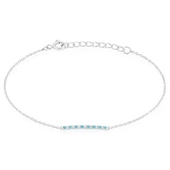 Bracelet Elga Argent Blanc Oxyde De Zirconium