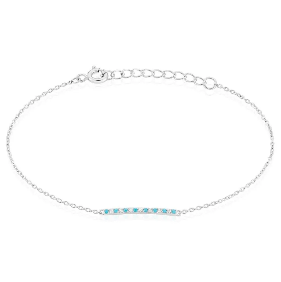 Bracelet Elga Argent Blanc Oxyde De Zirconium