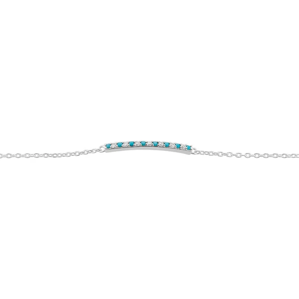Bracelet Elga Argent Blanc Oxyde De Zirconium