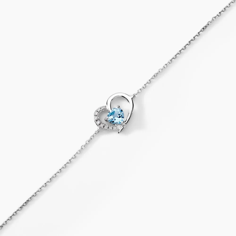 Bracelet Eliana Or Blanc Topaze Et Oxyde De Zirconium|Marc Orian Clearance