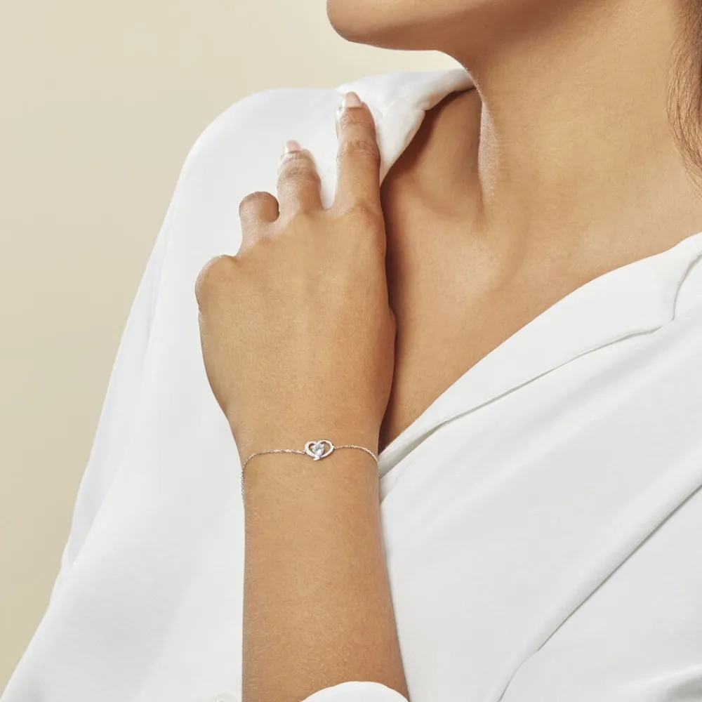 Bracelet Eliana Or Blanc Topaze Et Oxyde De Zirconium|Marc Orian Clearance