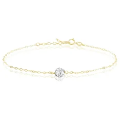 Bracelet Elyanah Or Jaune Strass