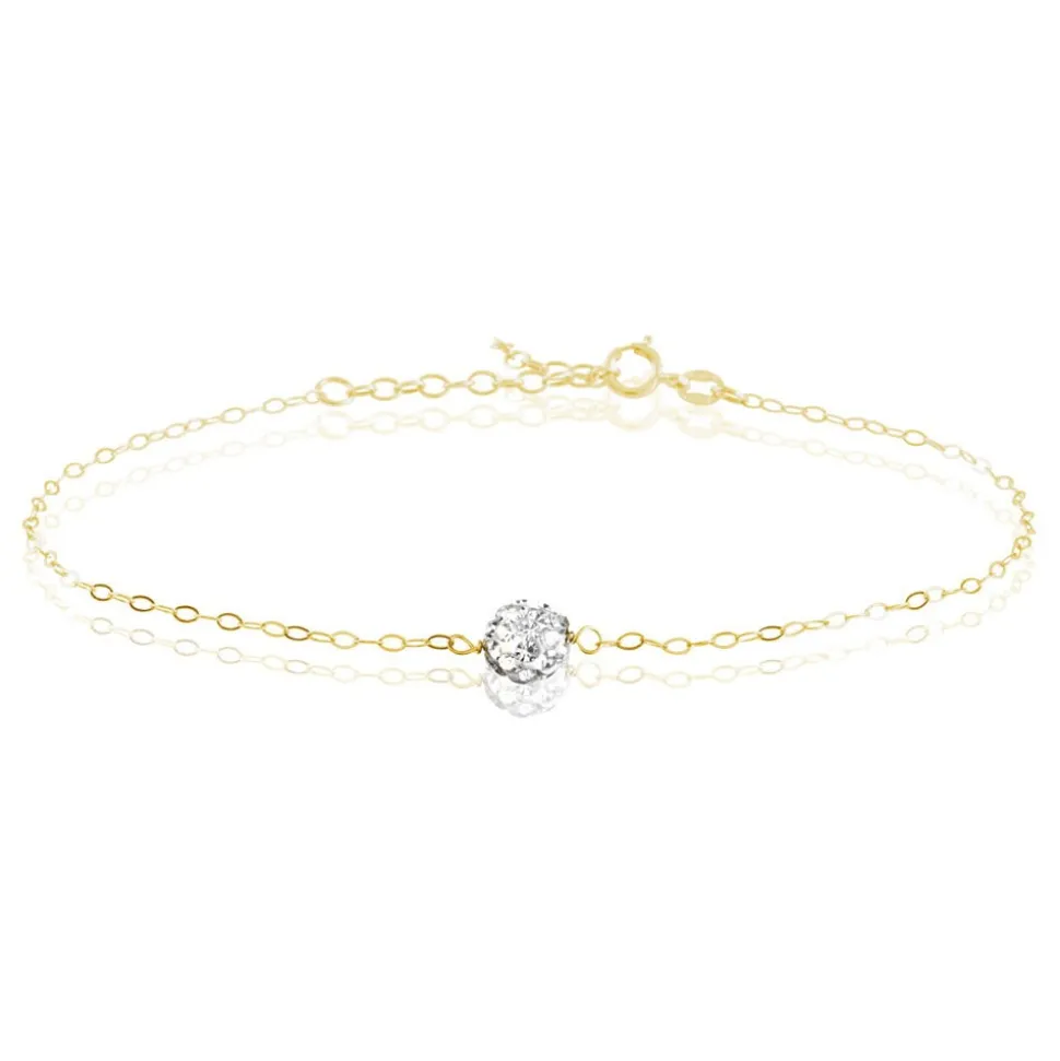 Bracelet Elyanah Or Jaune Strass