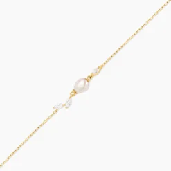 Bracelet Elysia Or Jaune Perle De Culture Oxyde De Zirconium|Marc Orian New
