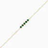 Bracelet Emaria Or Jaune Emeraude