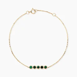 Bracelet Emaria Or Jaune Emeraude