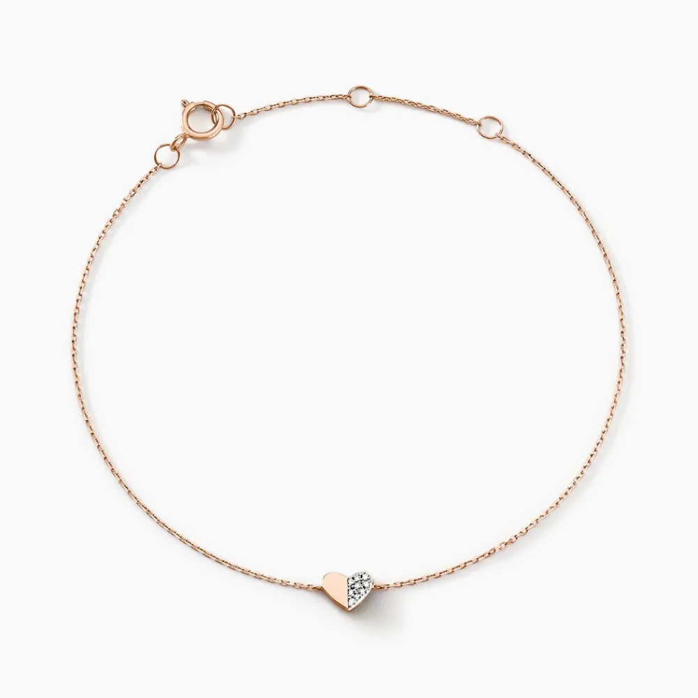 Bracelet Emilia Or Rose Diamant|Marc Orian