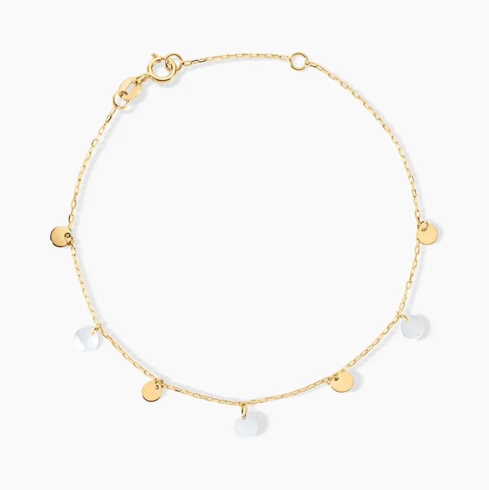 Bracelet Epurea Or Jaune Nacre