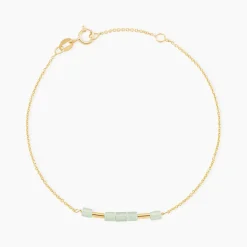 Bracelet Erdmann Or Jaune Aventurine