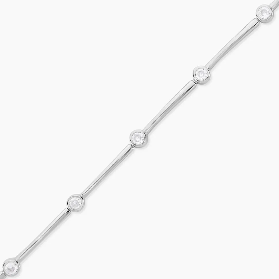 Bracelet Eshan Argent Blanc Oxyde De Zirconium
