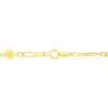 Bracelet Esma Maille Alternee 1/3 Or Jaune