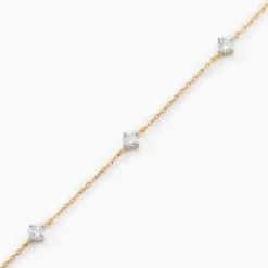 Bracelet Ethere Or Jaune Oxyde De Zirconium