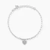 Bracelet Etincelante Argent Blanc