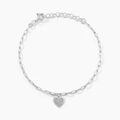 Bracelet Etincelante Argent Blanc