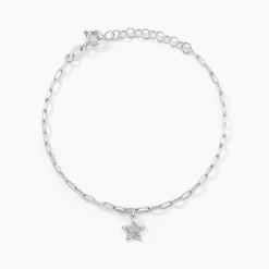 Bracelet Etincelante Argent Blanc