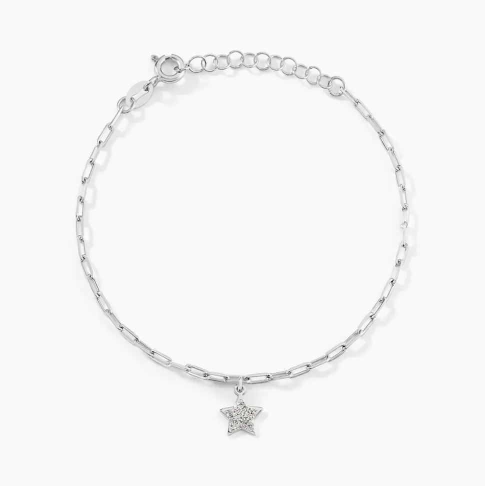 Bracelet Etincelante Argent Blanc