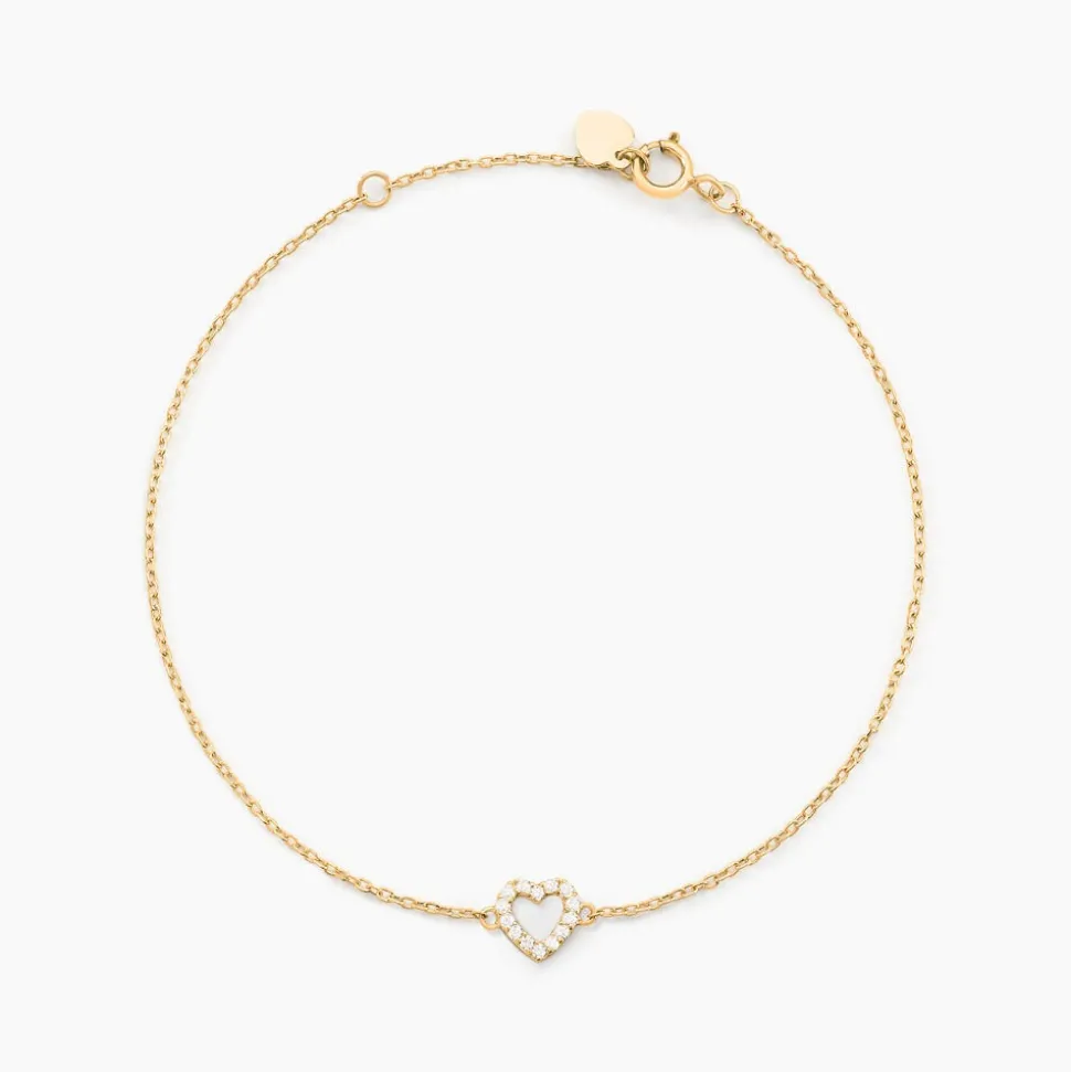 Bracelet Eufemia Or Jaune Oxyde De Zirconium