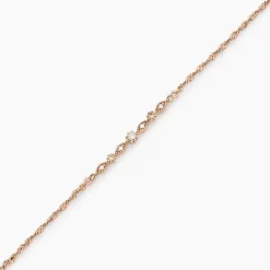 Bracelet Eugenie Argent Rose Oxyde De Zirconium