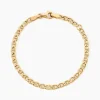 Bracelet Eunice Or Jaune Maille Marine