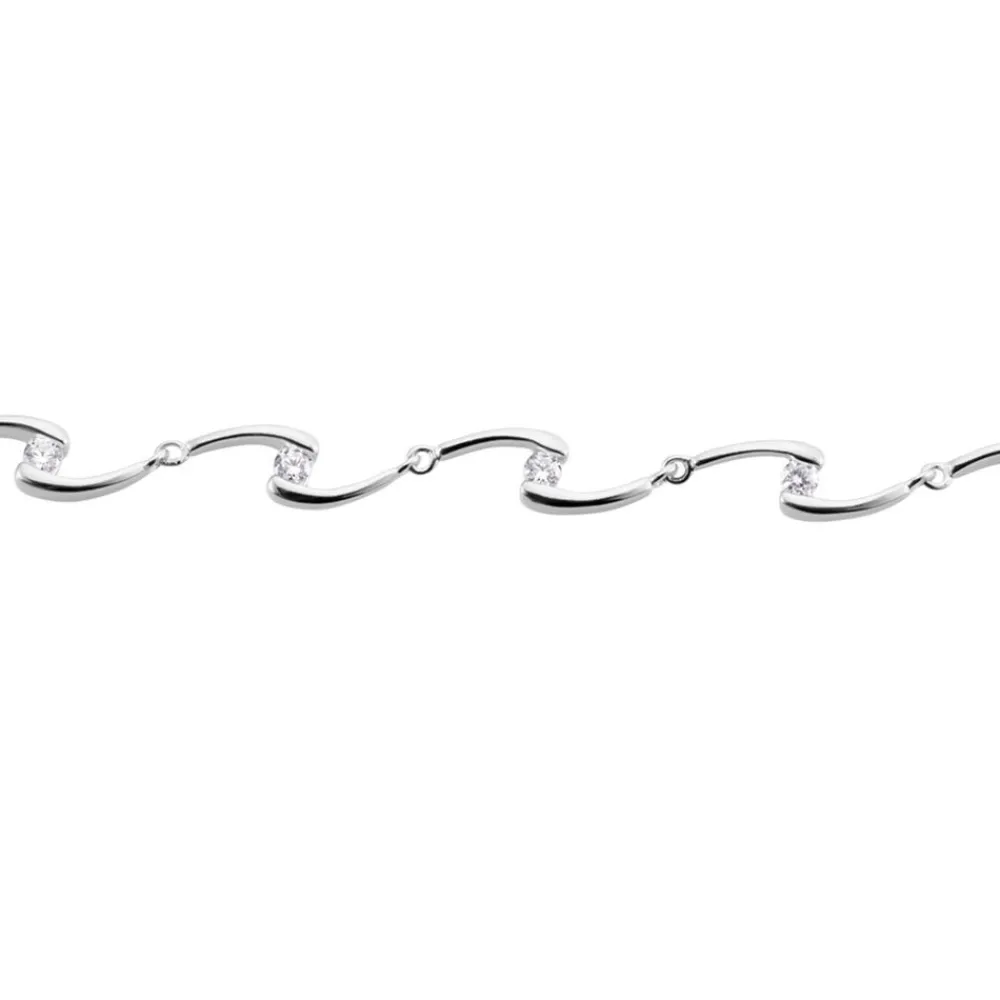 Bracelet Ezia Argent Blanc Oxyde De Zirconium|Marc Orian New