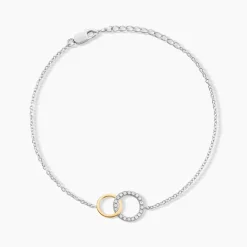 Bracelet Fei Or Jaune Argent Blanc Oxyde De Zirconium|Marc Orian Online