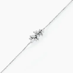 Bracelet Fidelis Or Blanc Oxyde De Zirconium
