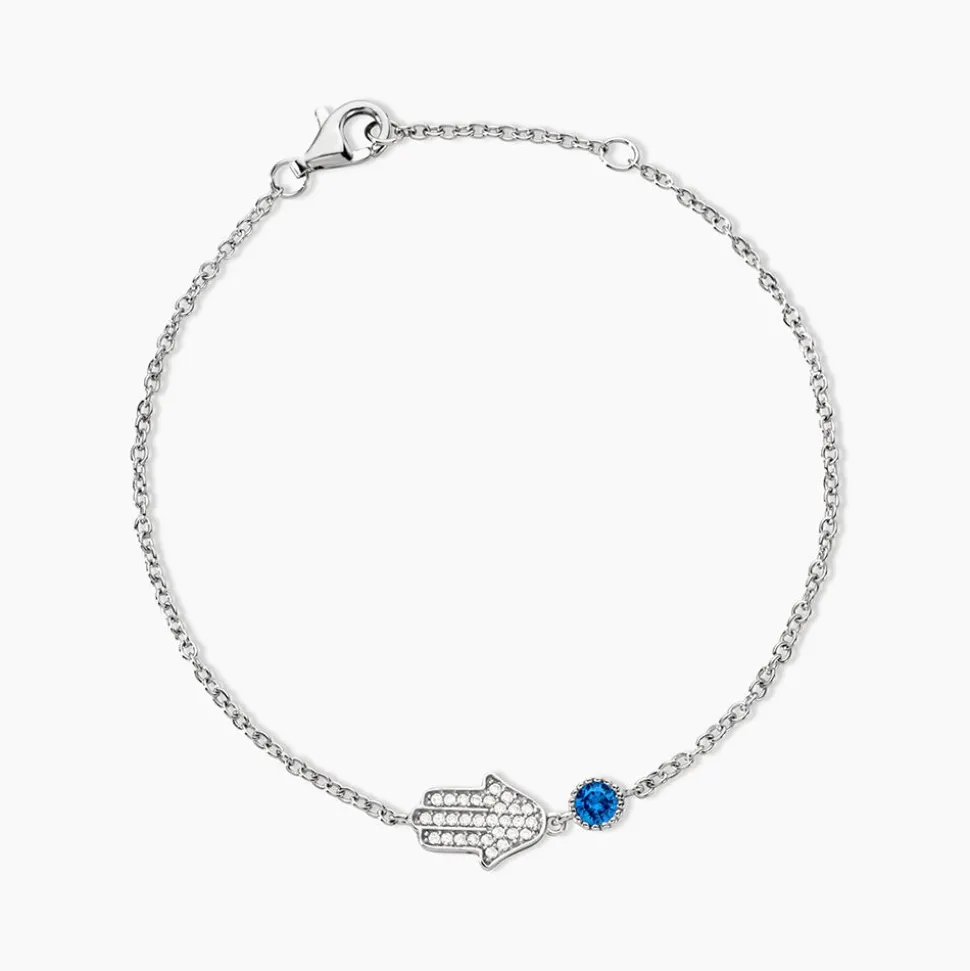 Bracelet Fidelma Argent Blanc Spinelle Oxyde De Zirconium