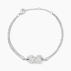 Bracelet Fily Argent Blanc Oxyde De Zirconium