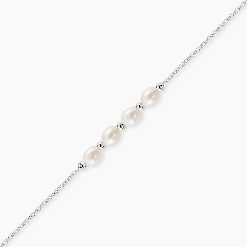 Bracelet Flawless Argent Blanc Perle De Culture|Marc Orian Sale