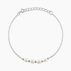 Bracelet Flawless Argent Blanc Perle De Culture|Marc Orian Sale