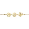 Bracelet Floraison Dorée Or Jaune Oxyde De Zirconium