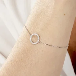 Bracelet Francesca Argent Blanc Oxyde De Zirconium