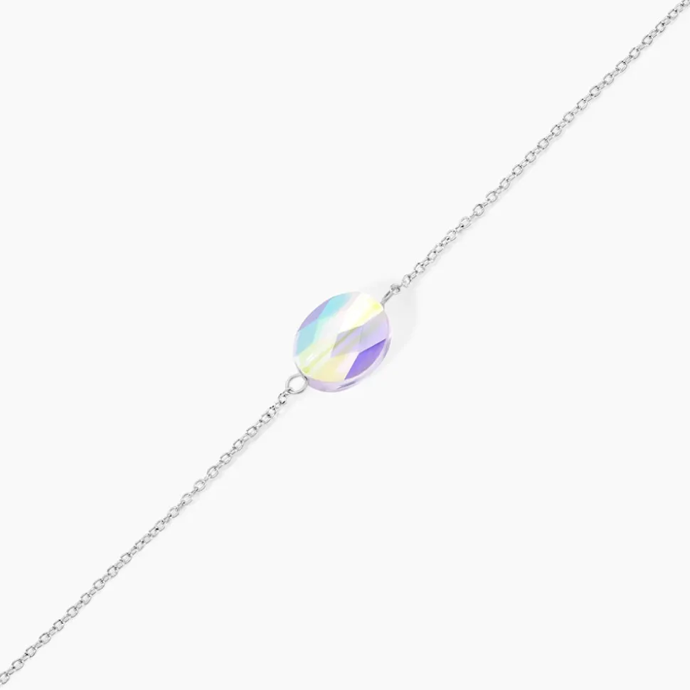 Bracelet Franz Argent Blanc Cristaux De Swarovski