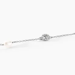 Bracelet Gaetane Argent Blanc Perle De Culture Oxyde De Zirconium|Marc Orian Sale