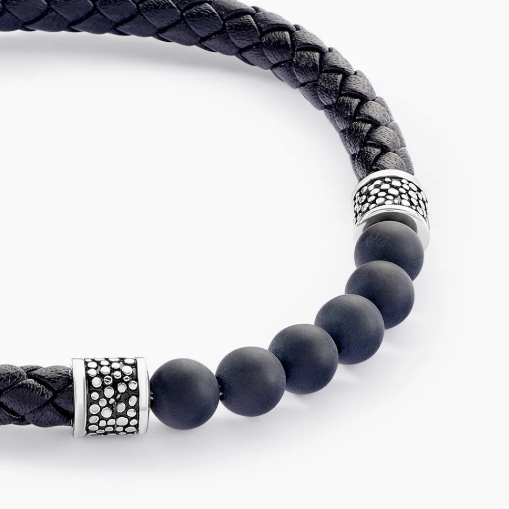 Bracelet Genaelleae Acier Blanc Agate|JOURDAN Online