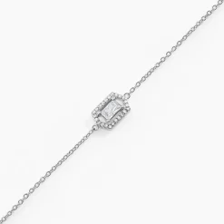 Bracelet Gia Argent Blanc Oxyde De Zirconium