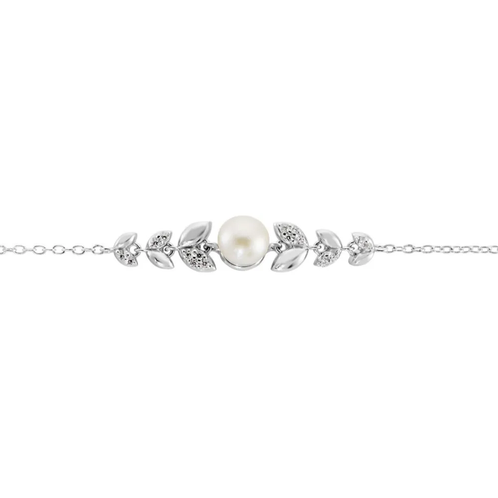 Bracelet Giambattista Argent Blanc Perle De Culture Oxyde De Zirconium|Marc Orian Clearance