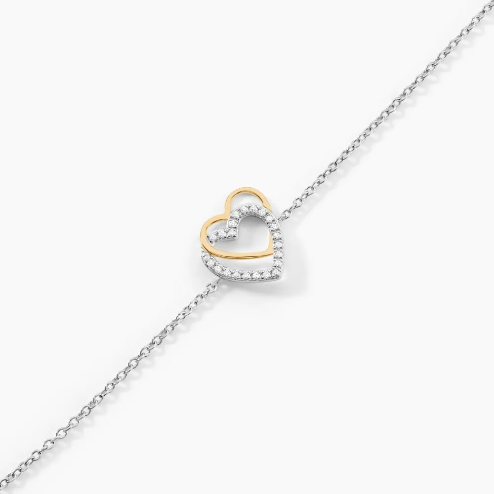 Bracelet Gine Or Jaune Argent Blanc Oxyde De Zirconium|Marc Orian Hot