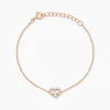 Bracelet Gino Argent Rose Oxyde De Zirconium